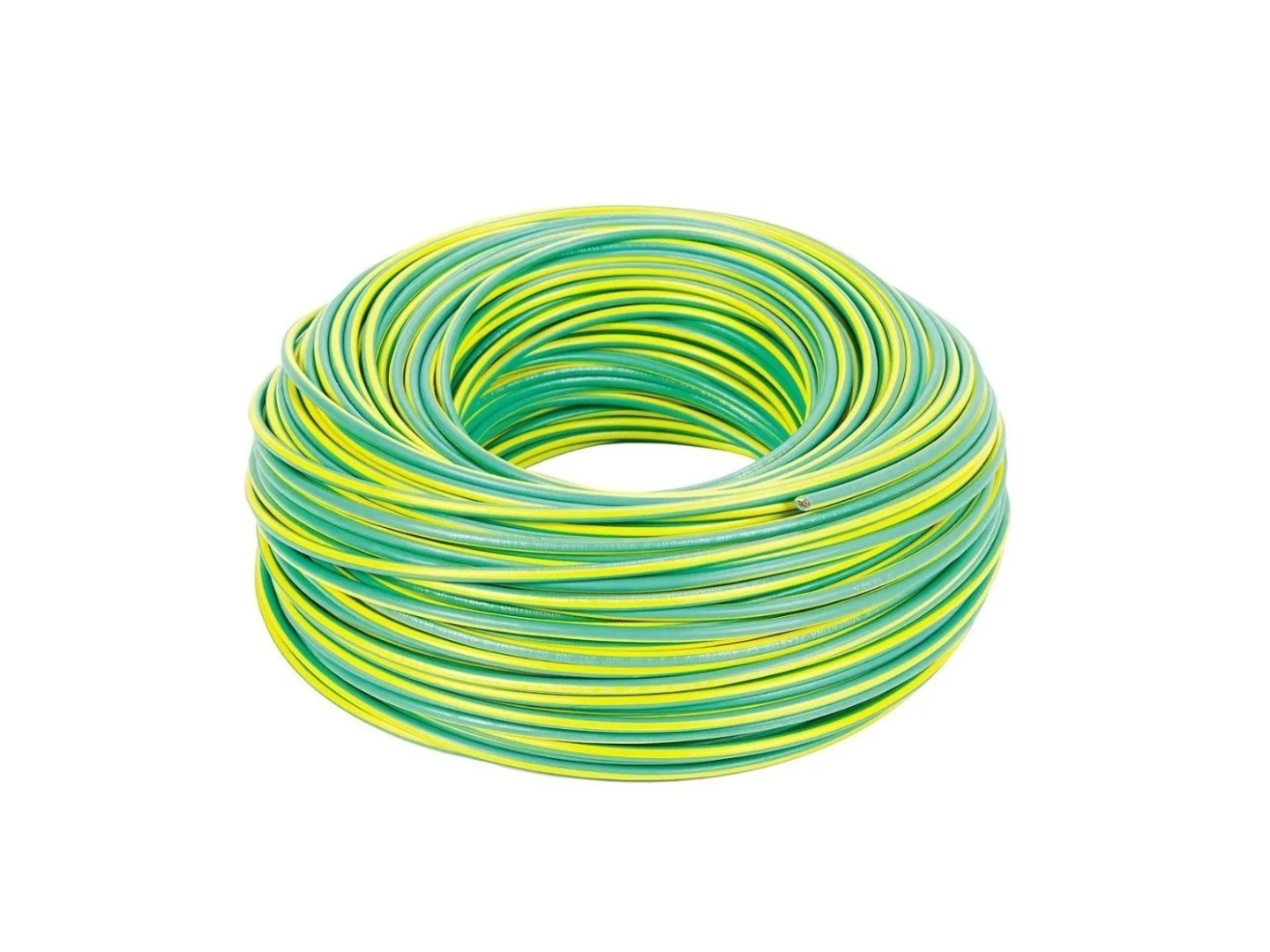 Cable unipolar verde y amarillo 1 x 6 mm normalizado x 100m / CUNVA1X6