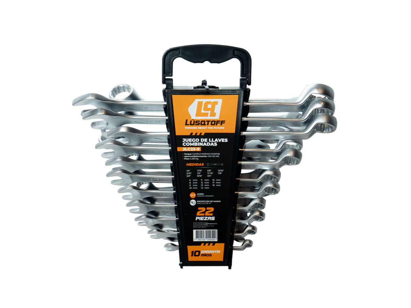 Juego de 22 llaves combinadas 6 a 19 mm - Lusqtoff