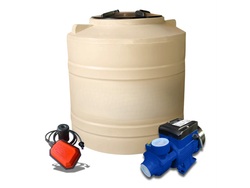 Tanque tricapa 400 lts + Automático + Bomba periférica Gamma