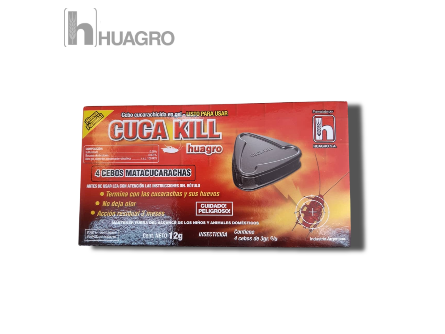 4 Cebos de 3g c/u - Cuca Kill Huagro