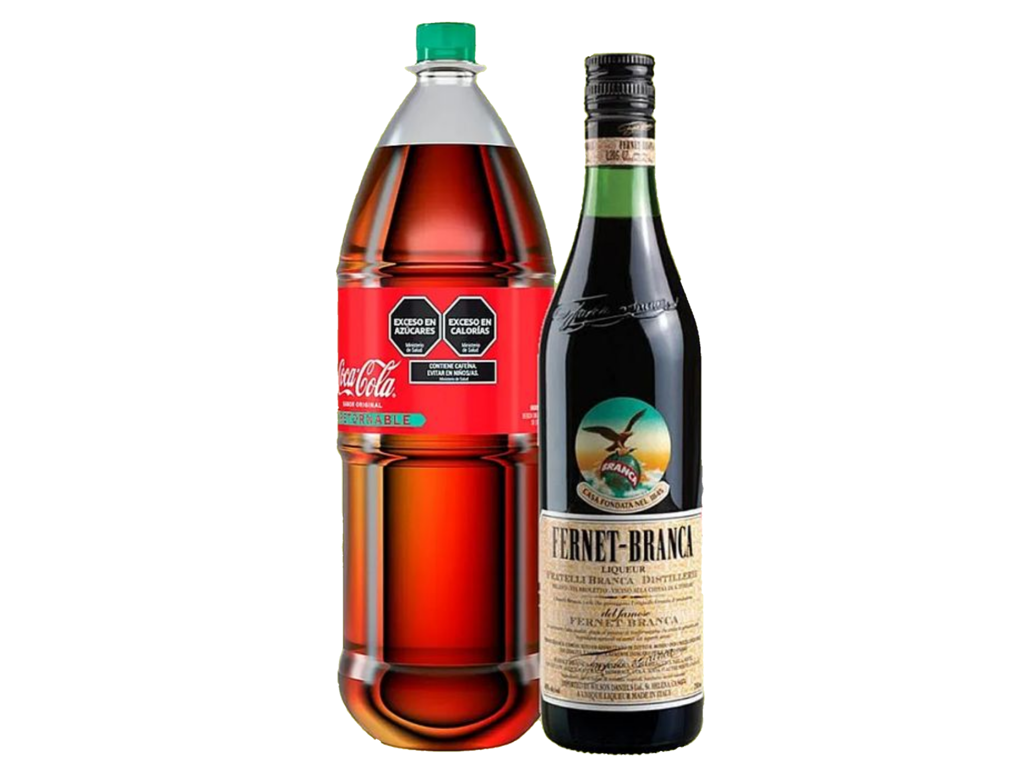 FERNET 750CM + COCA COLA 2L RETORNABLE