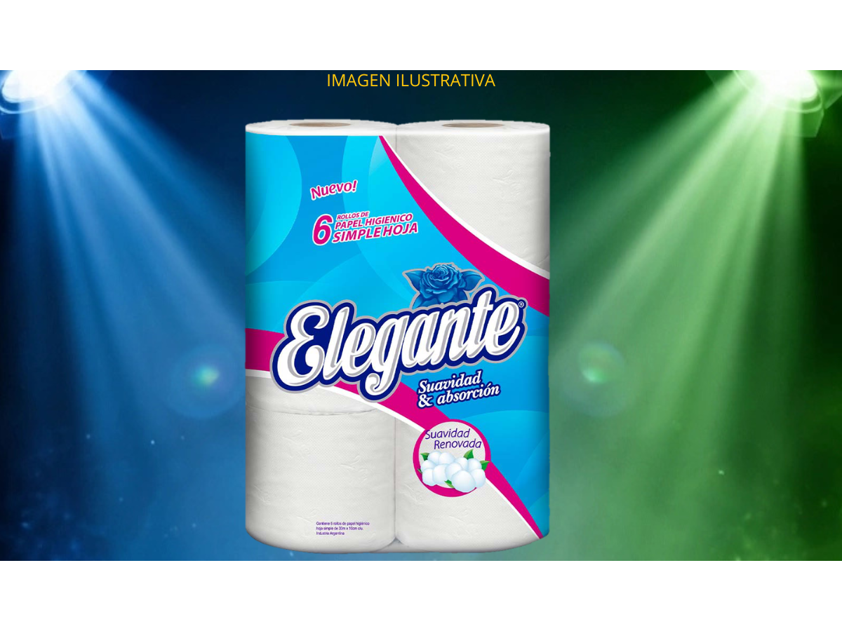 PAPEL HIGIÉNICO ELEGANTE 6X30 MTS