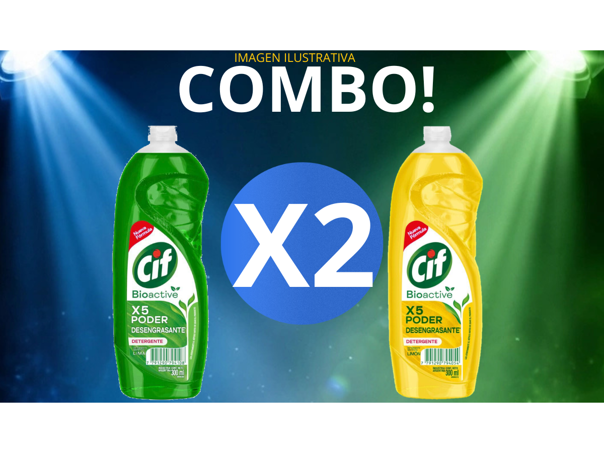 2 DETERGENTE CIF BIOACTIVE  600 ML