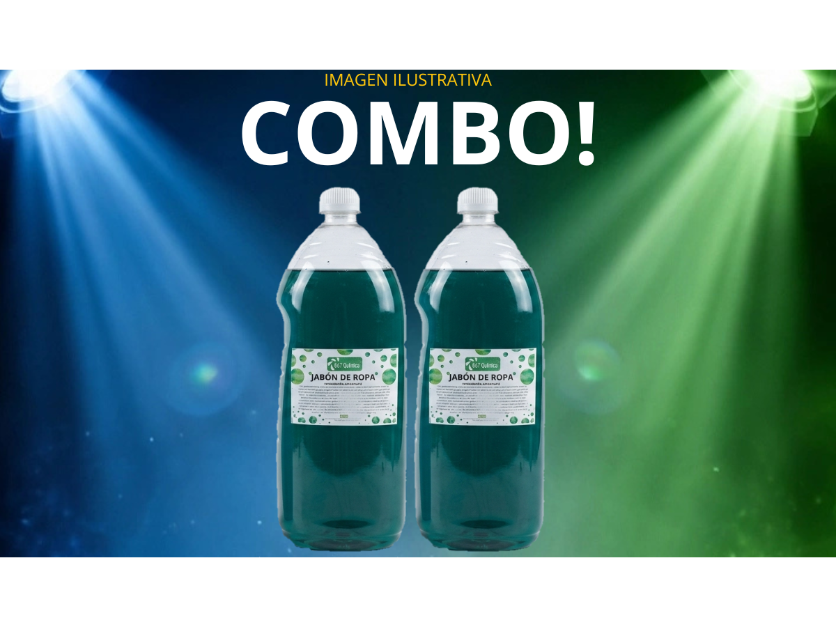 3 LITROS DE JABÓN LIQUIDO PARA ROPA