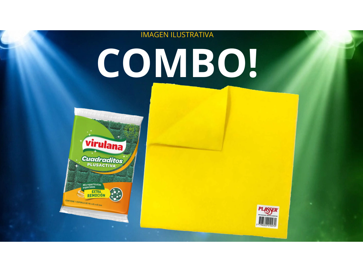 ESPONJA VIRULANA + PAÑO MULTIUSOS