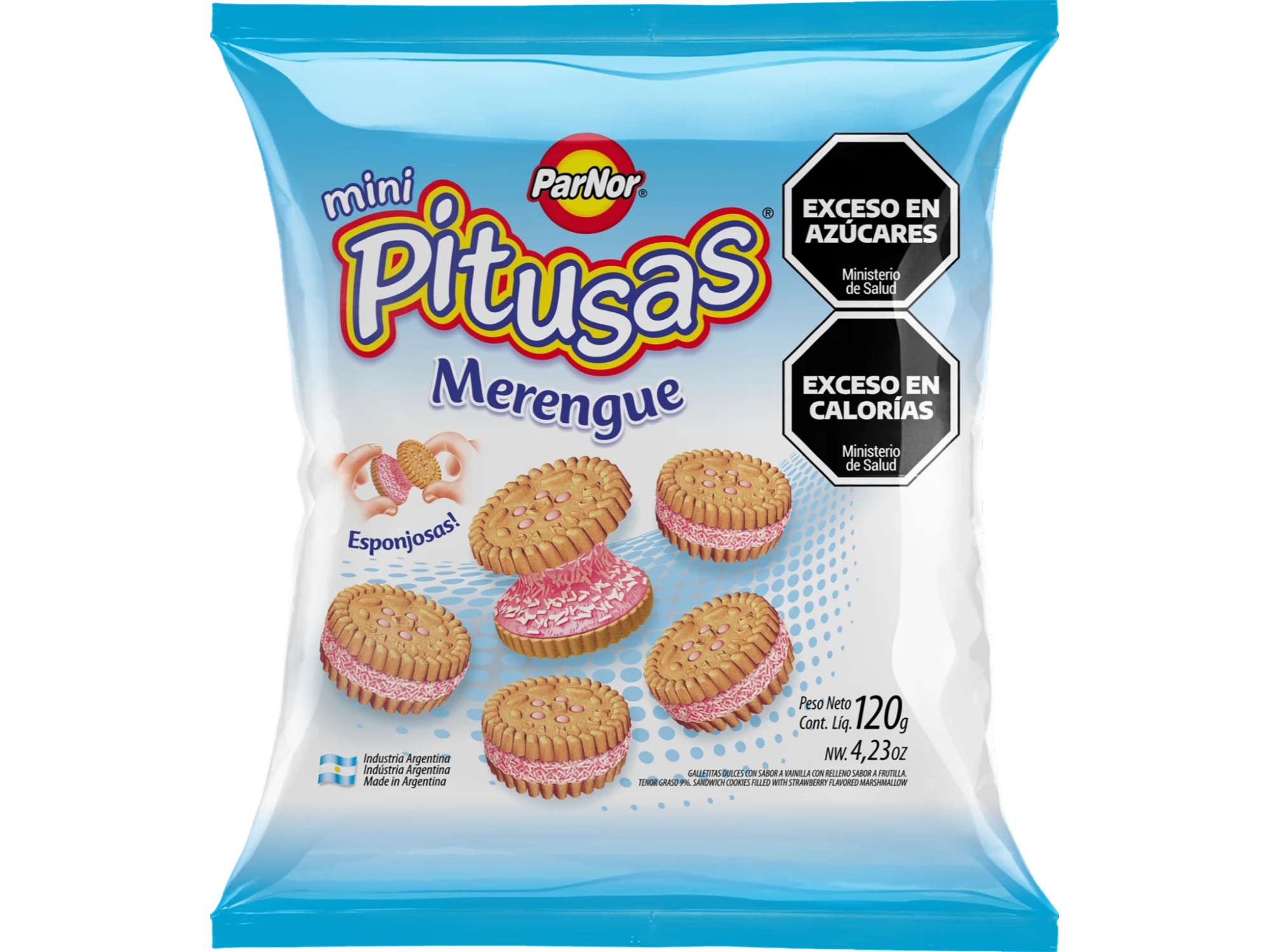 GALLETAS MINI PITUSAS MERENG BOLSA 120g