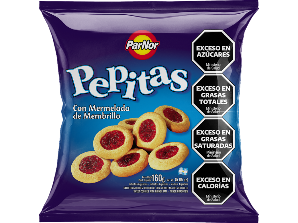 GALLETAS MINI PITUSAS PEPITAS BOLSA 160GR