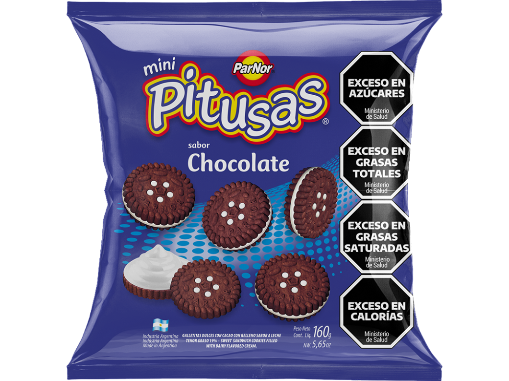 GALLETAS MINI PITUSA CHOCO BOLSA 160 GR