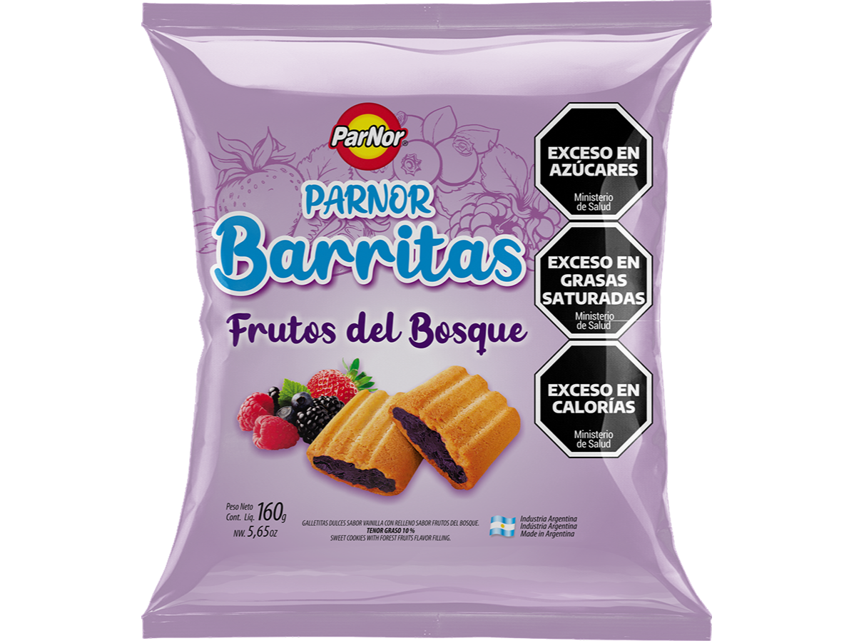 GALLETA BARRITA FRUTOS BOSQUE BOLSA 160g