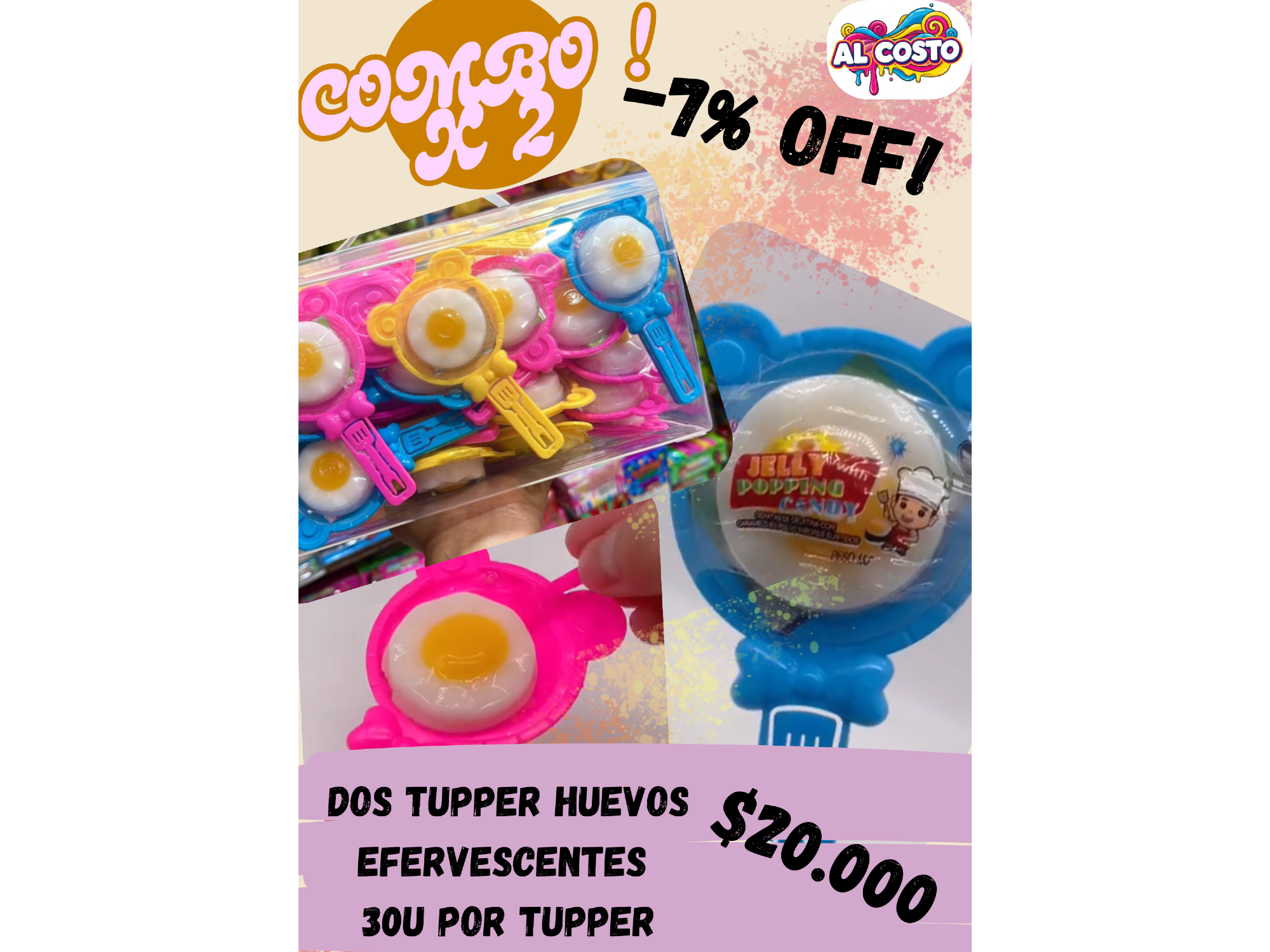 COMBO HUEVOS EFERVESCENTES X2