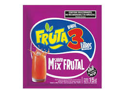 JUGO EN POLVO X12 DISP X 18U - MIX FRUTAL ( Rinde 3LT )