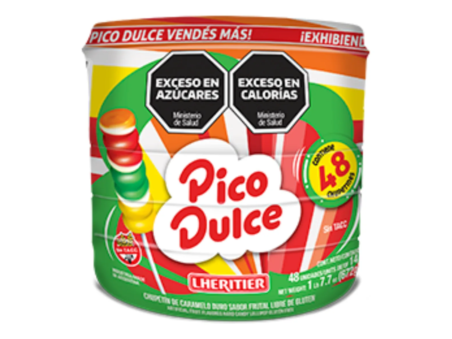 PICO DULCE CHUPETIN POTE 48U X12
