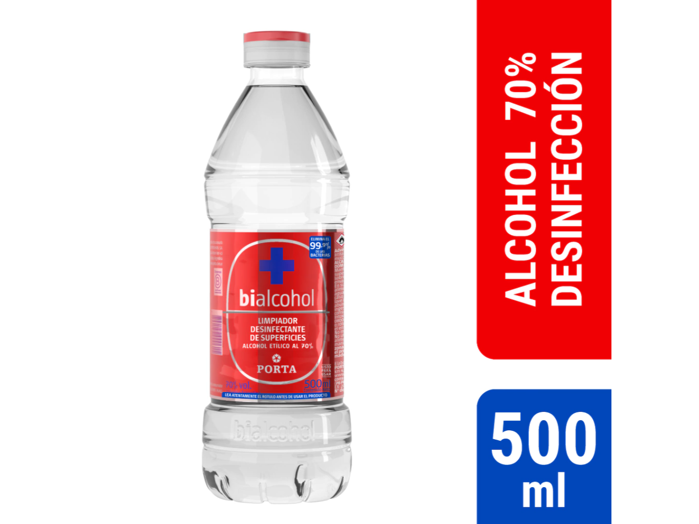 ALCOHOL ETILICO 70° BIALCOHOL 500ML X12