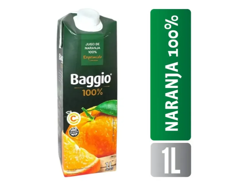JUGO BAGGIO NARANJA 100 EXPR 1000CC X12