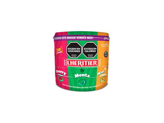 LHERITIER CAR.DURO MEN/CHER/MIEL POTE 450G X12
