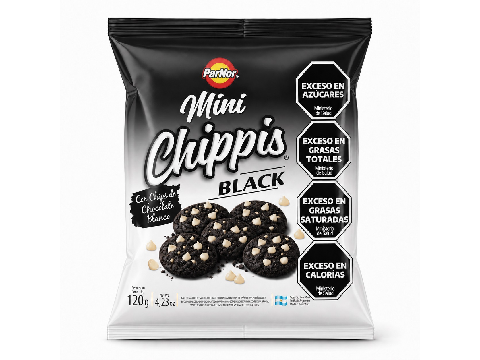 GALLETAS MINI CHIPS BLACK 120G