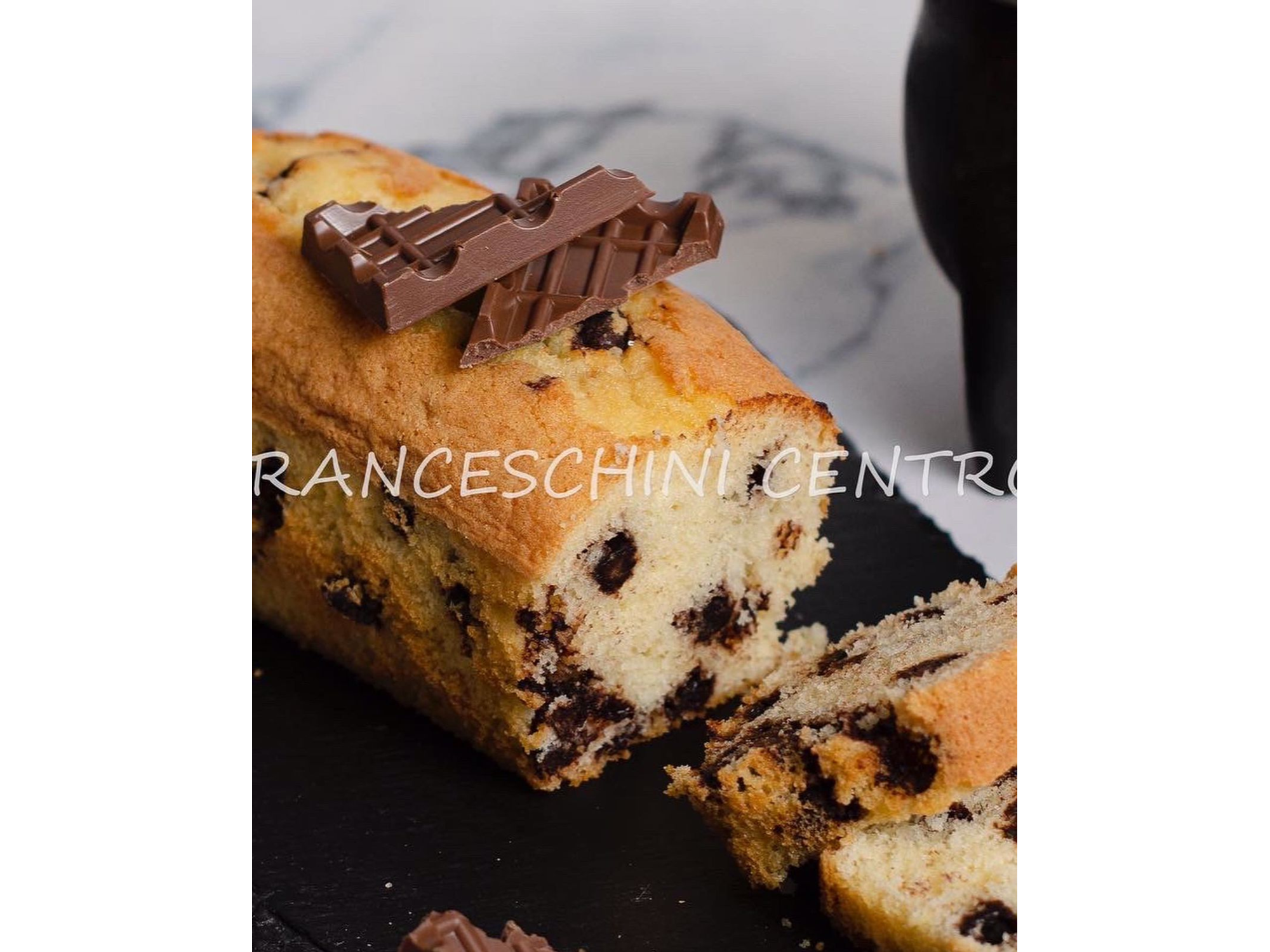 Budin de vainilla y chip de chocolate