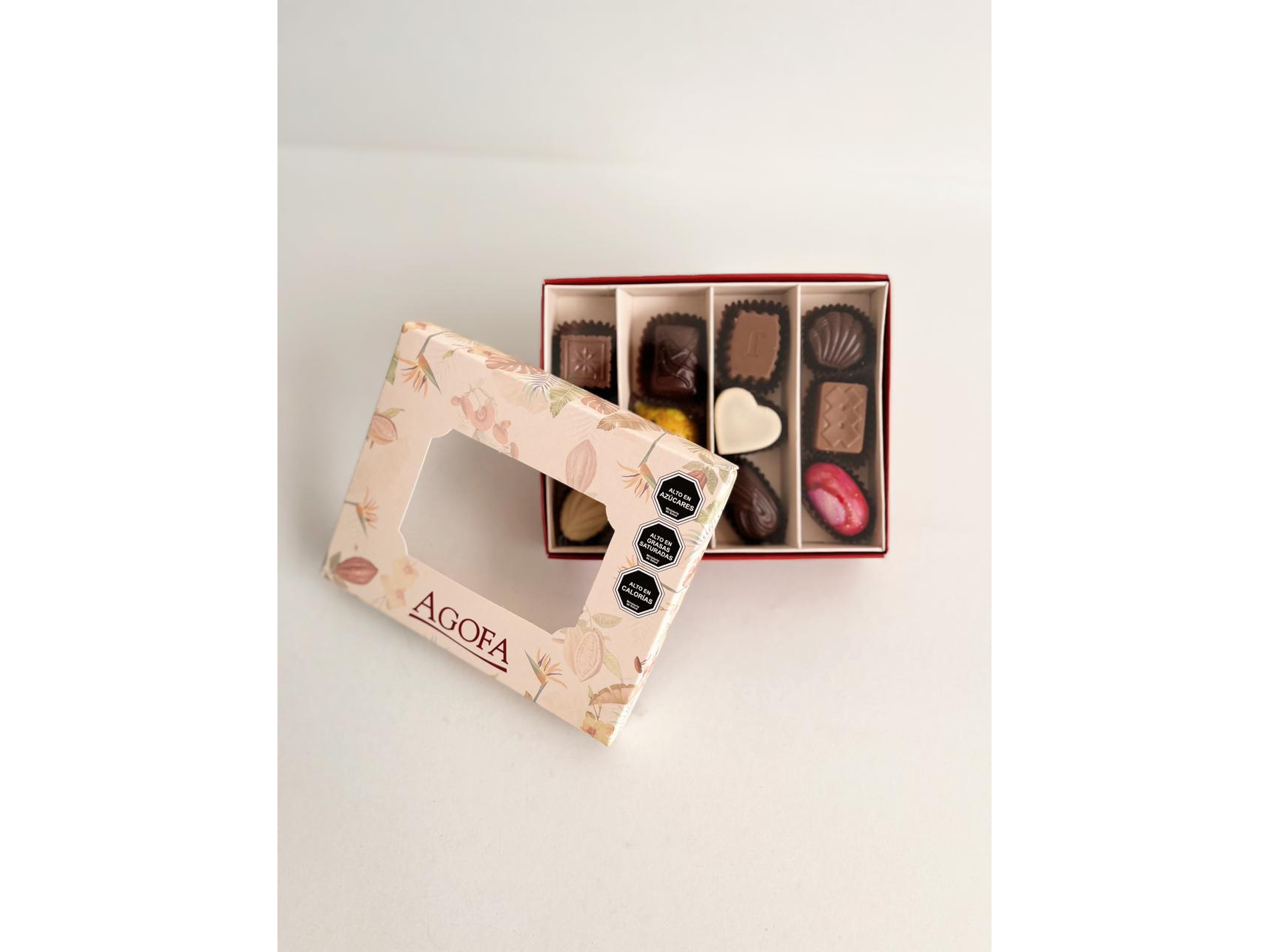 Estuche con visor Surtido de bombones