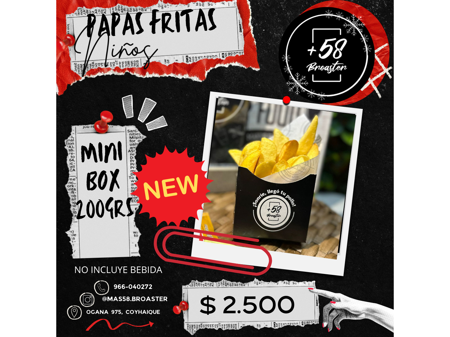 BOX PAPAS FRITAS NIÑOS