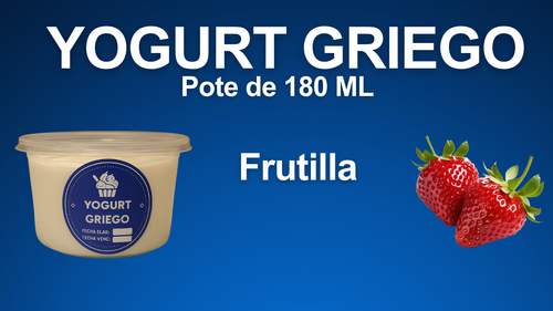 5 YOGURES GRIEGOS 180ml CON FRUTILLA