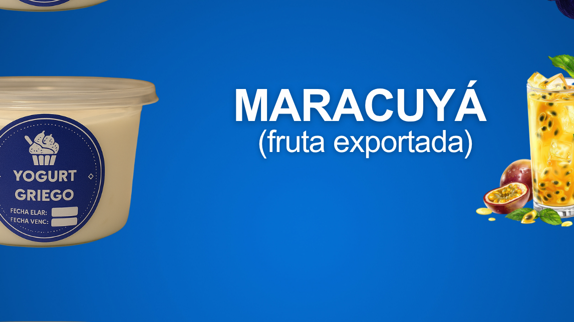 5 YOGURES GRIEGOS 180ml CON MARACUYÁ