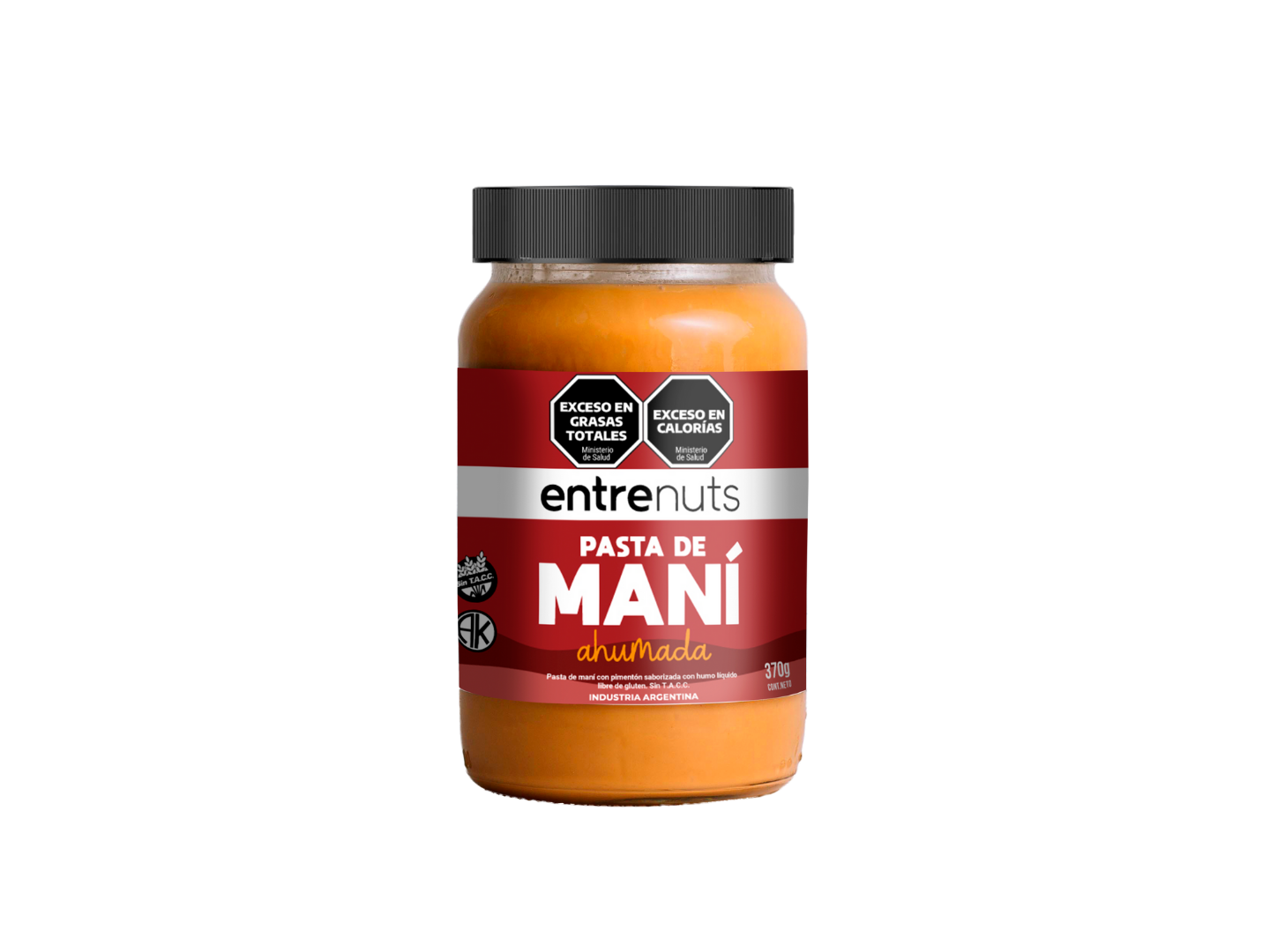 "Entrenuts" Pasta de mani ahumada 370gr