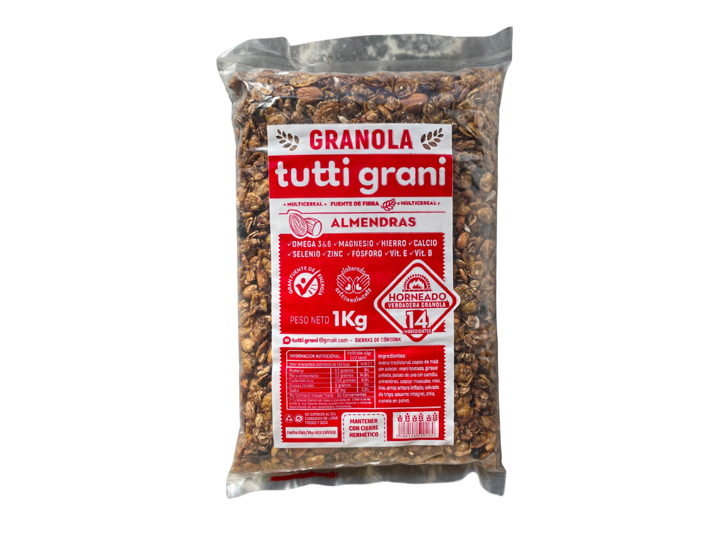 Granola con almendras