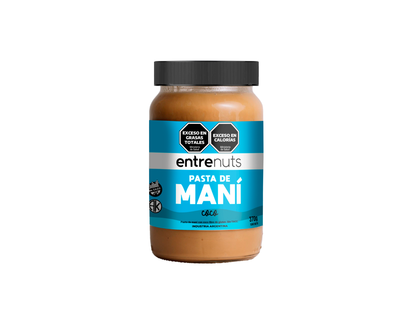 "Entrenuts" Pasta de mani con coco 370gr