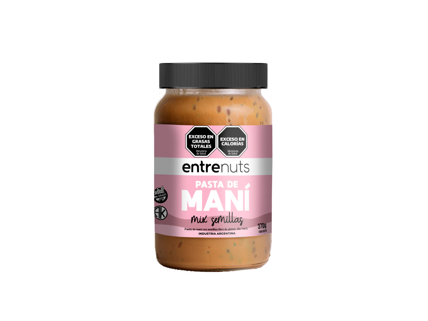 "Entrenuts" Pasta de mani mix semillas 370gr
