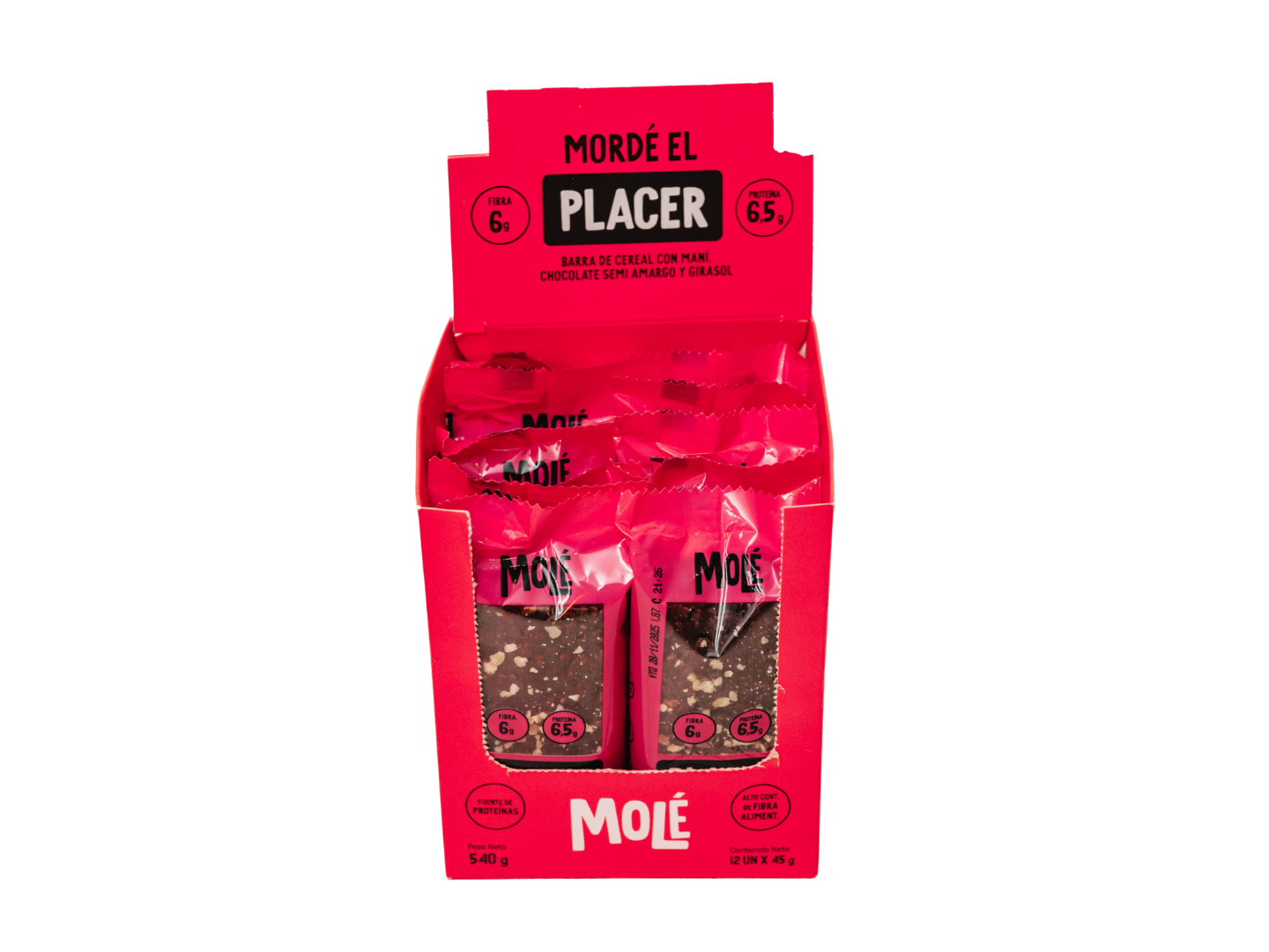 "Molé" Barras de cereal placer 12 unidades