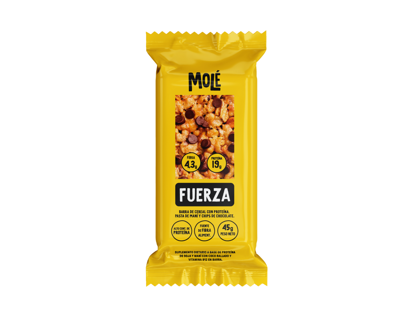 "Molé" Barras de cereal fuerza