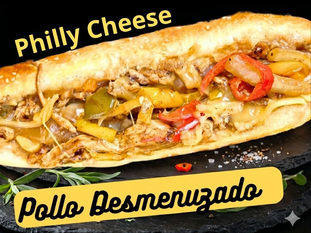 Philly Cheese Pollo de Papu Burger