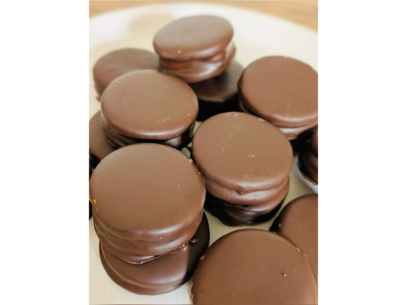 Alfajores de chocolate