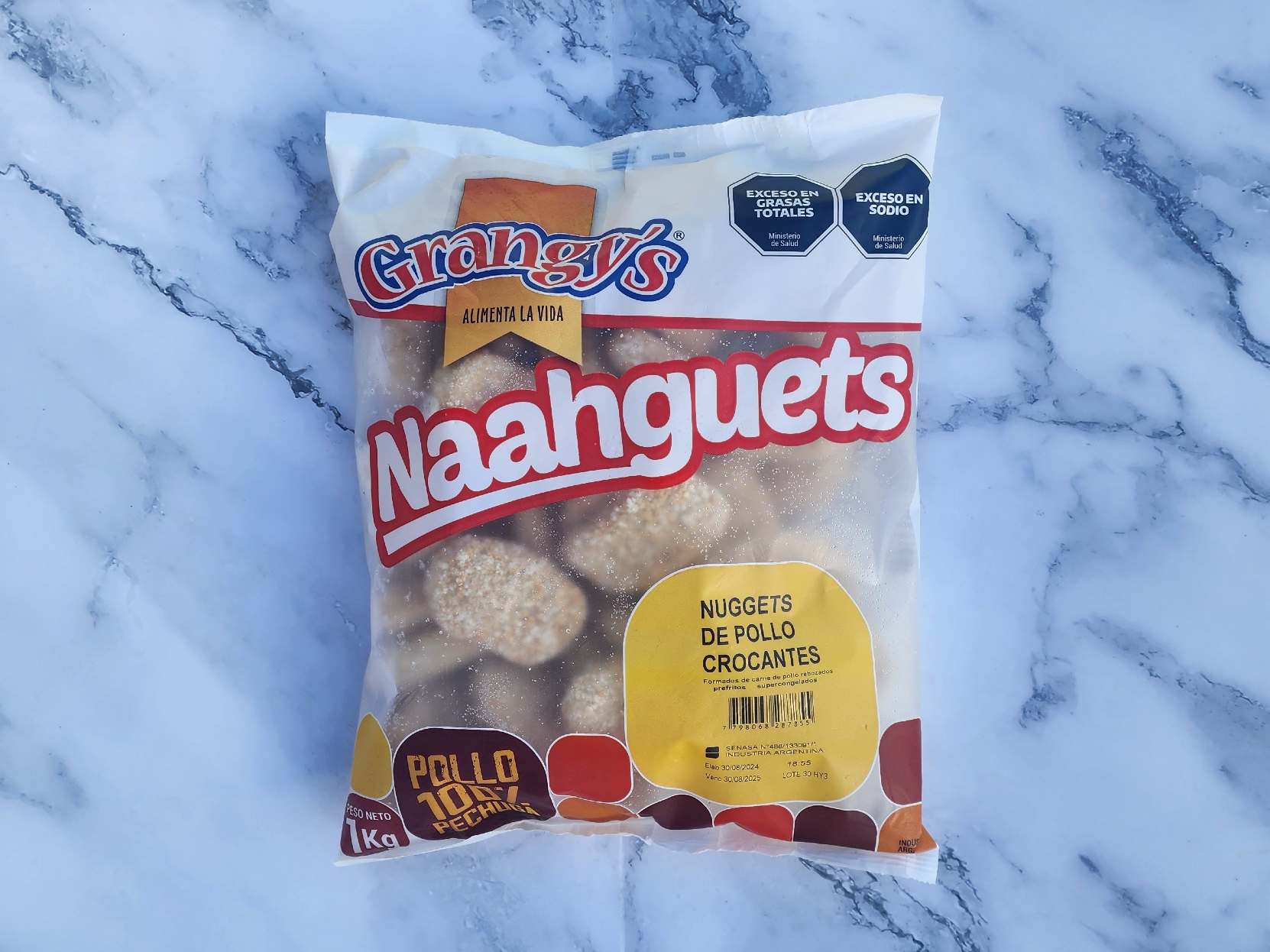 1kg Nuggets de pollo crocantes