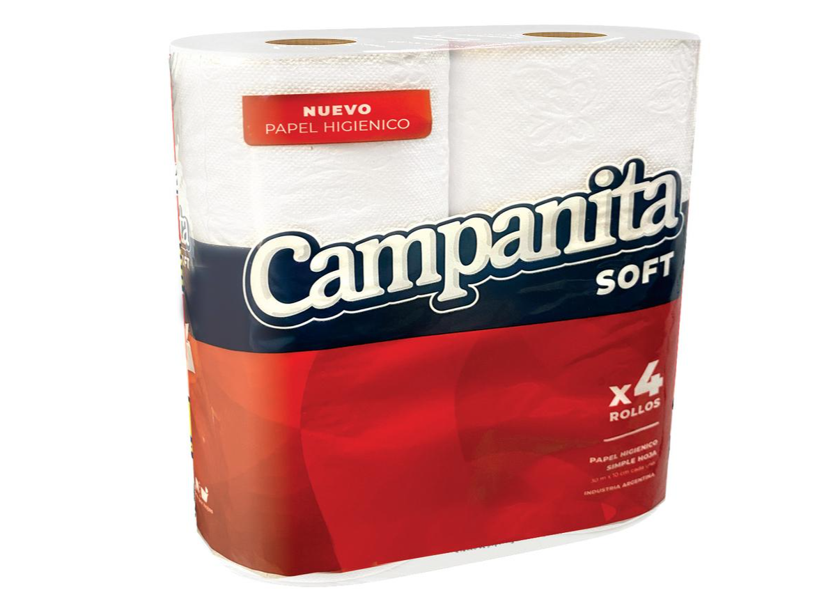 Papel Higienico Campanita 4X30mts