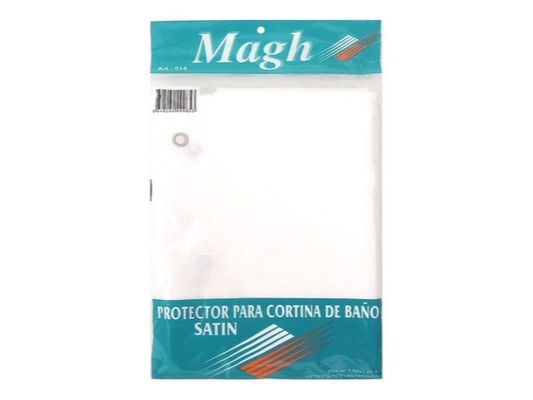 Cortina de Baño diseño c/protector y ganchos plasticos 180x180cm