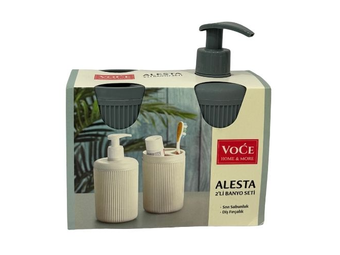 Set Baño dispenser + vaso Voce