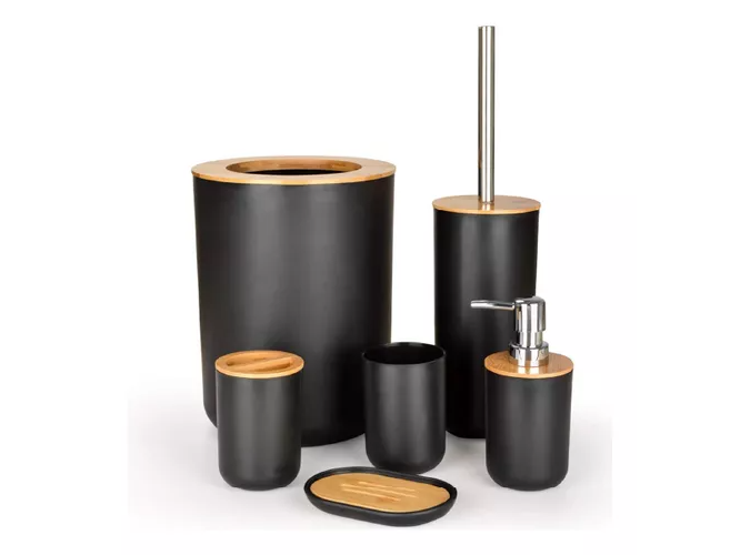 Set premiun de acces de Baño Bamboo (6piezas)