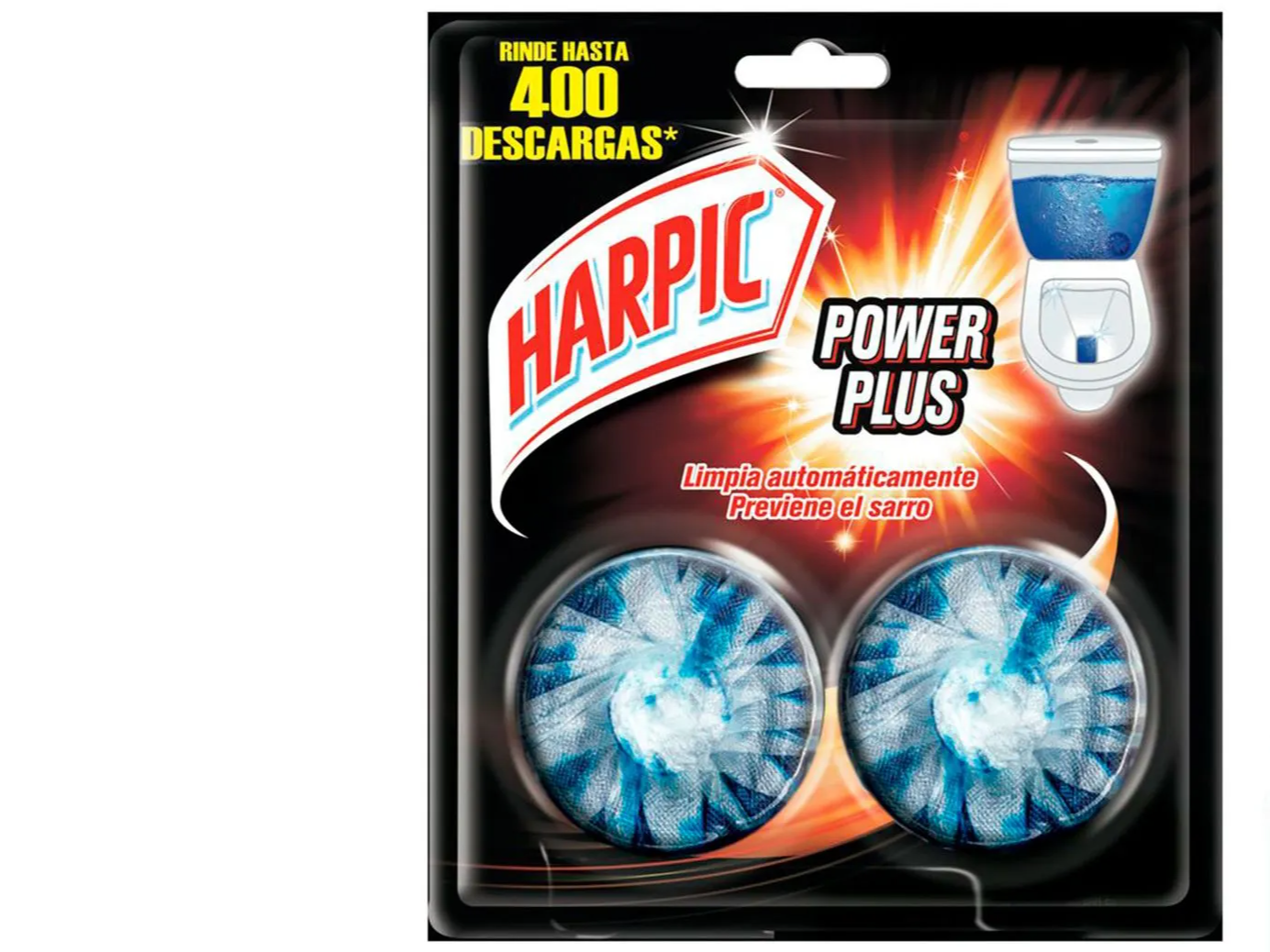 Bloque para mochila de inodoro Harpic x 2 uni