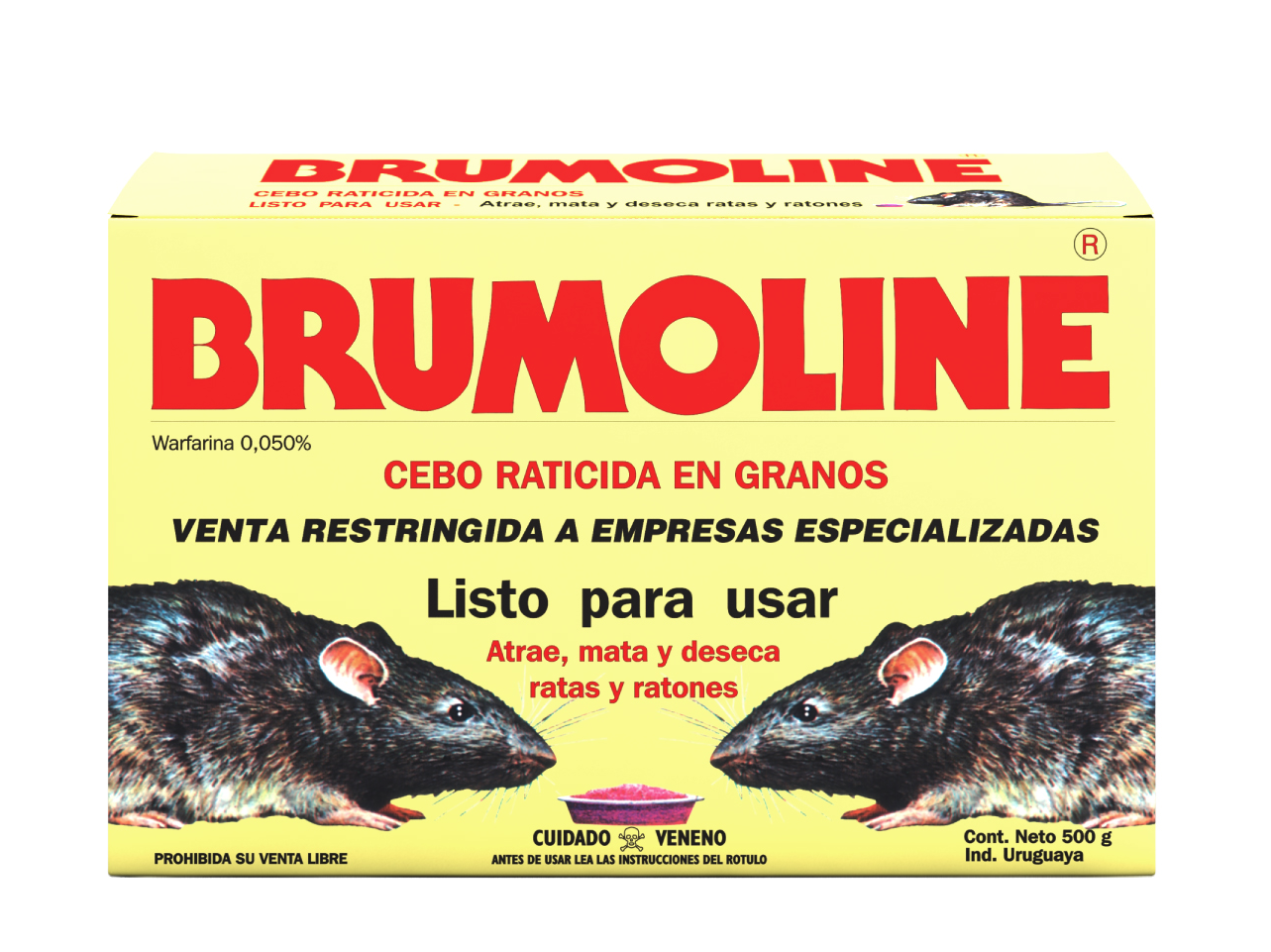 Raticida Brumoline cebo x 100grs