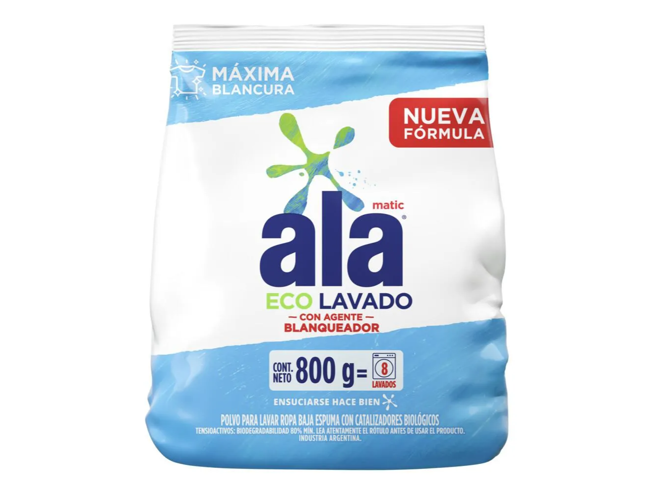 Jabon en Polvo Ala X 800gr