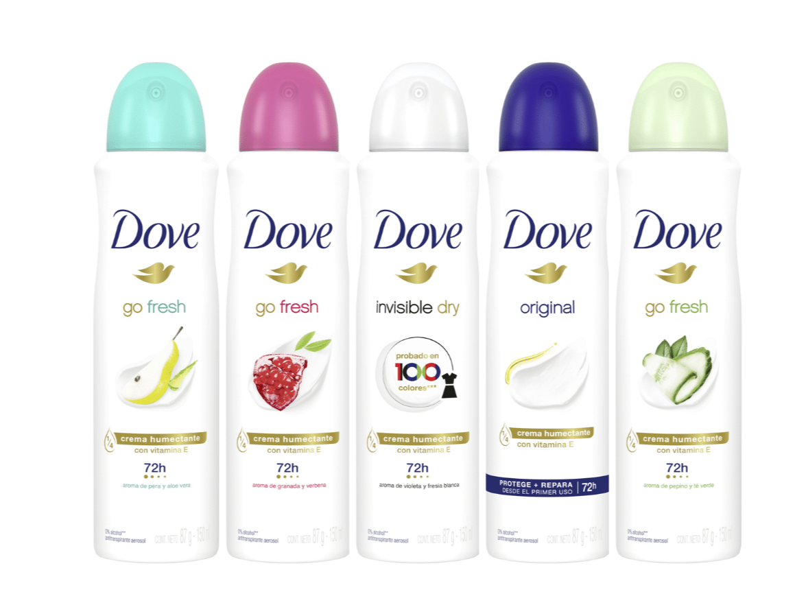 Antitranspirante en aerosol Dove 150cc