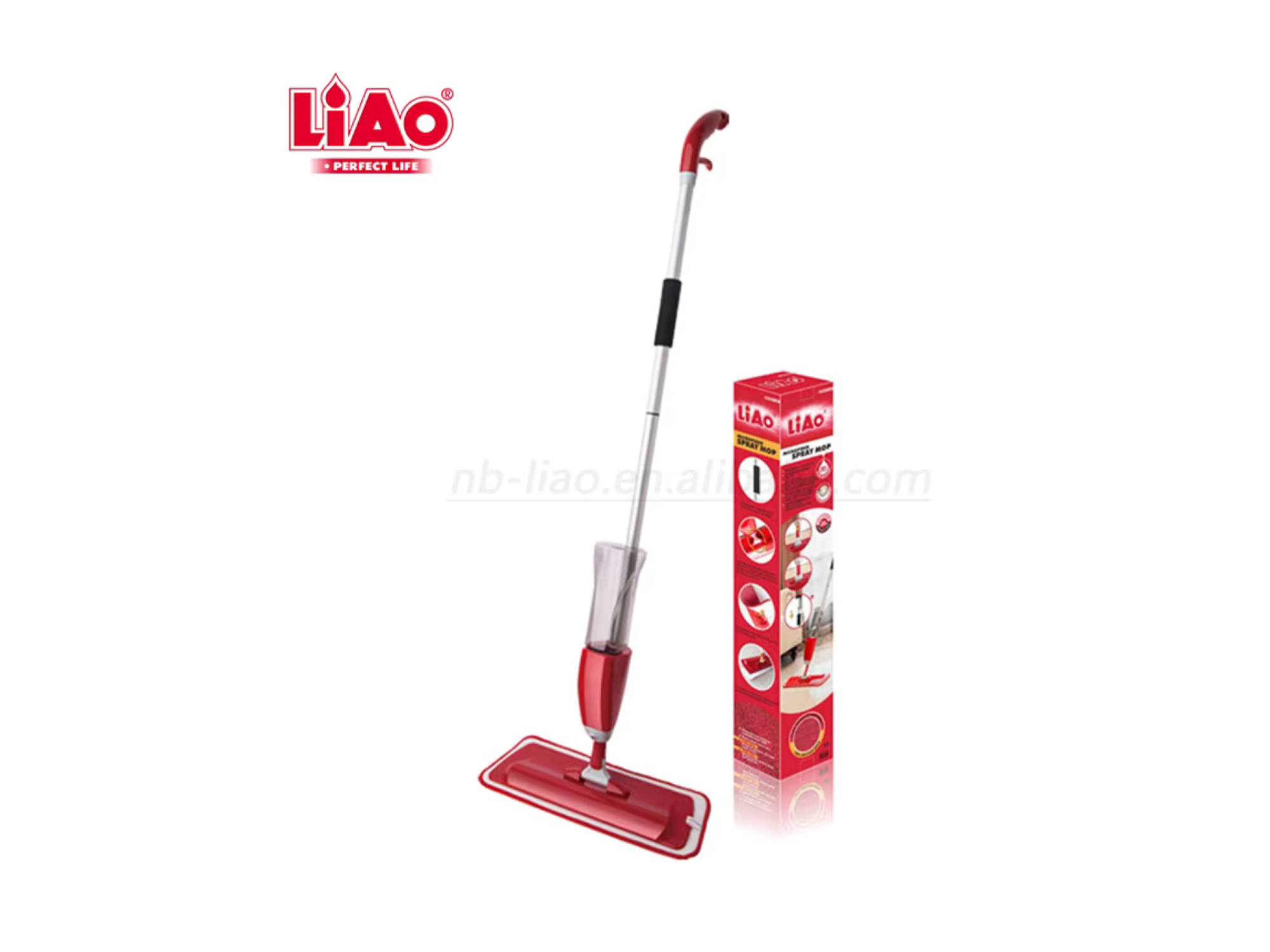 Mopa plana con dispenser Liao