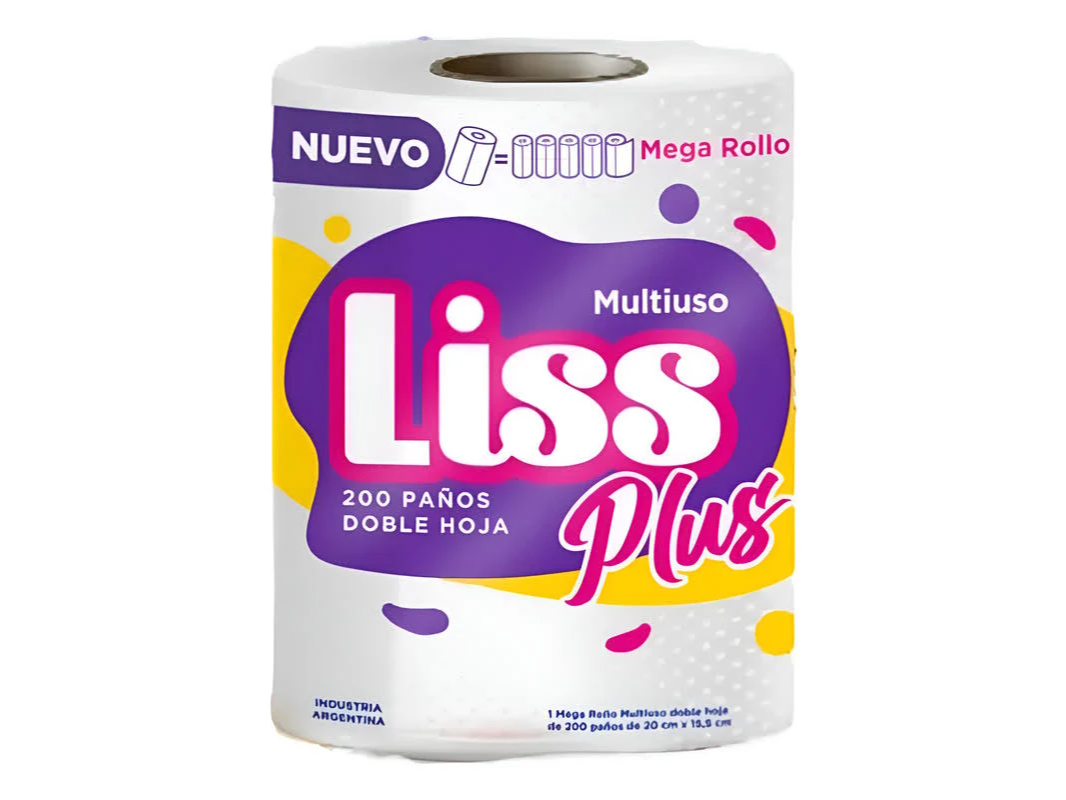 Rollo de cocina  Liss x 200 paños.