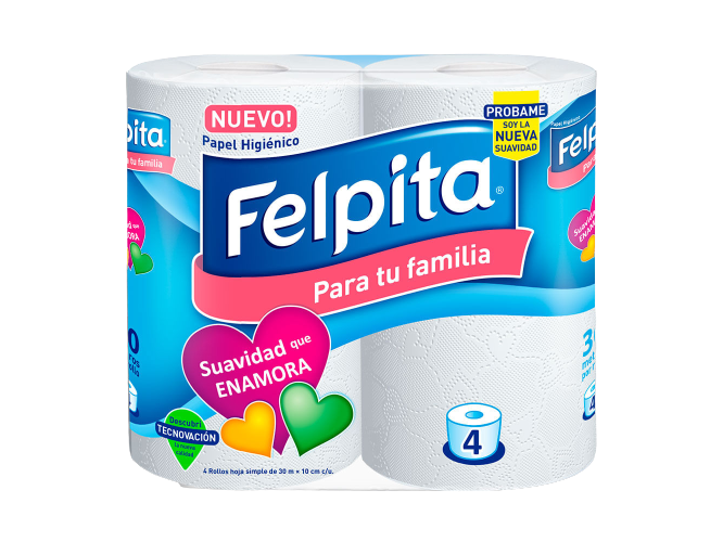 Papel higiénico Felpita 4X30mts