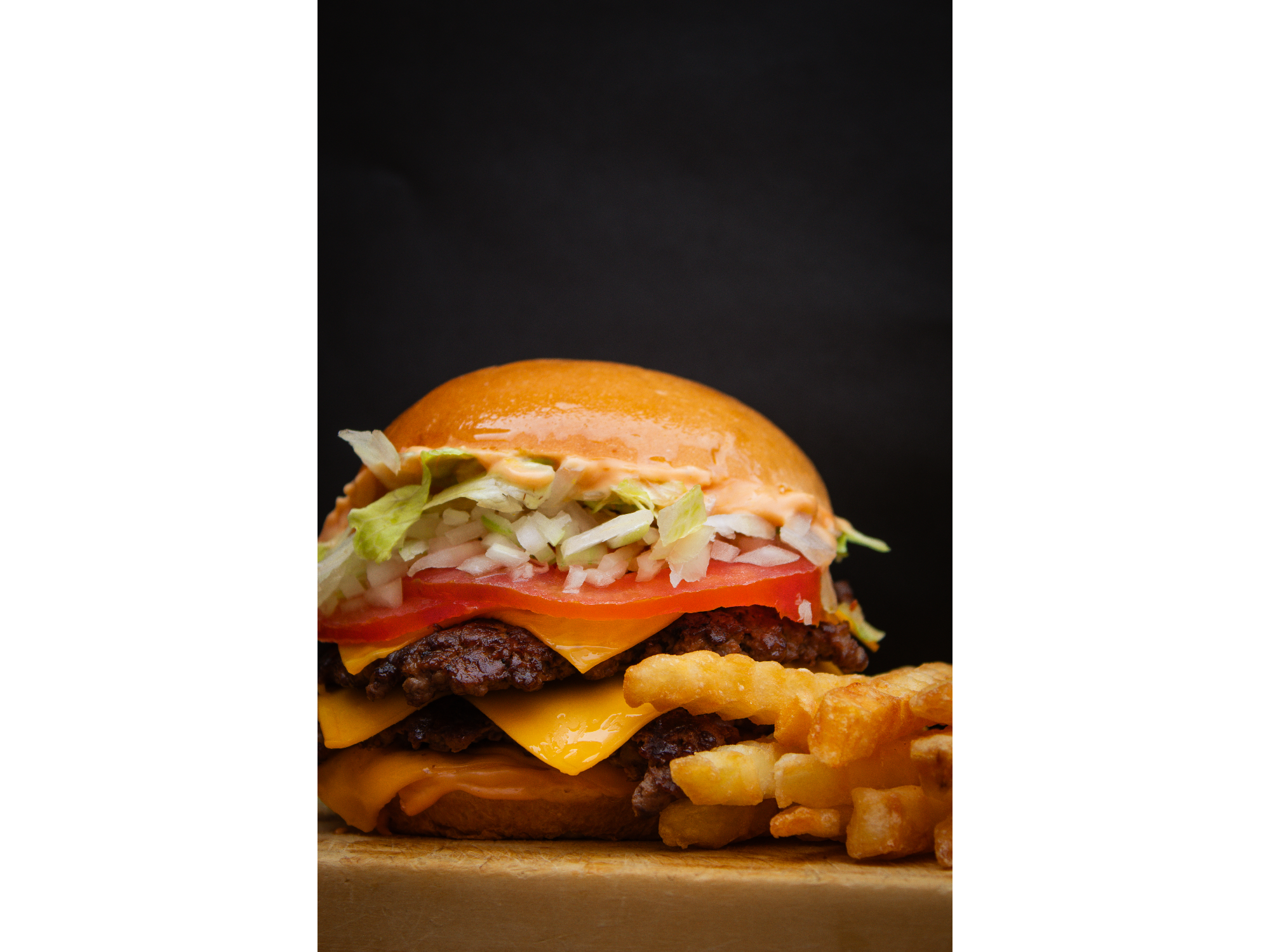 Notorio doble con papas