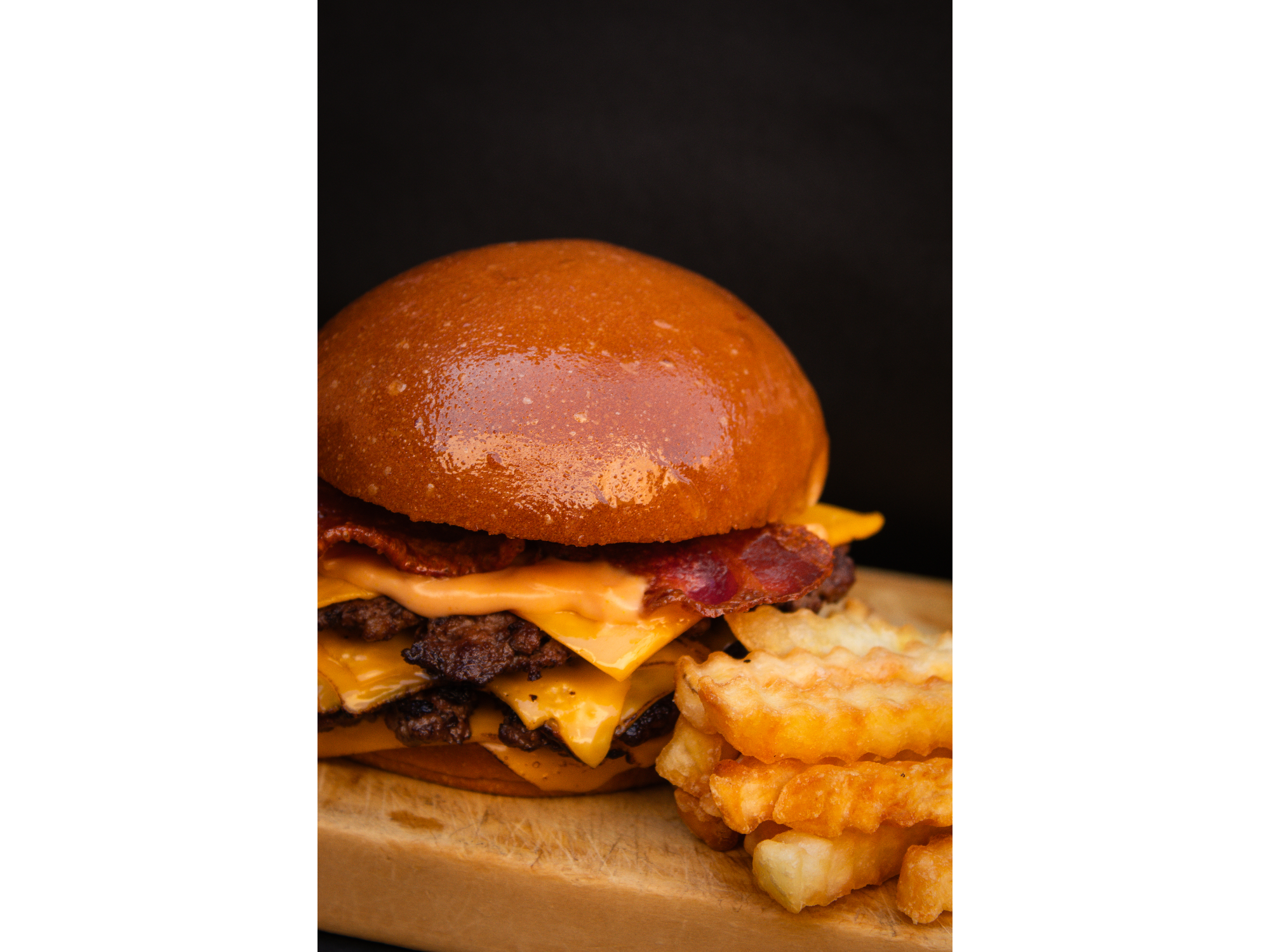 Monts doble con papas de Burgermonts