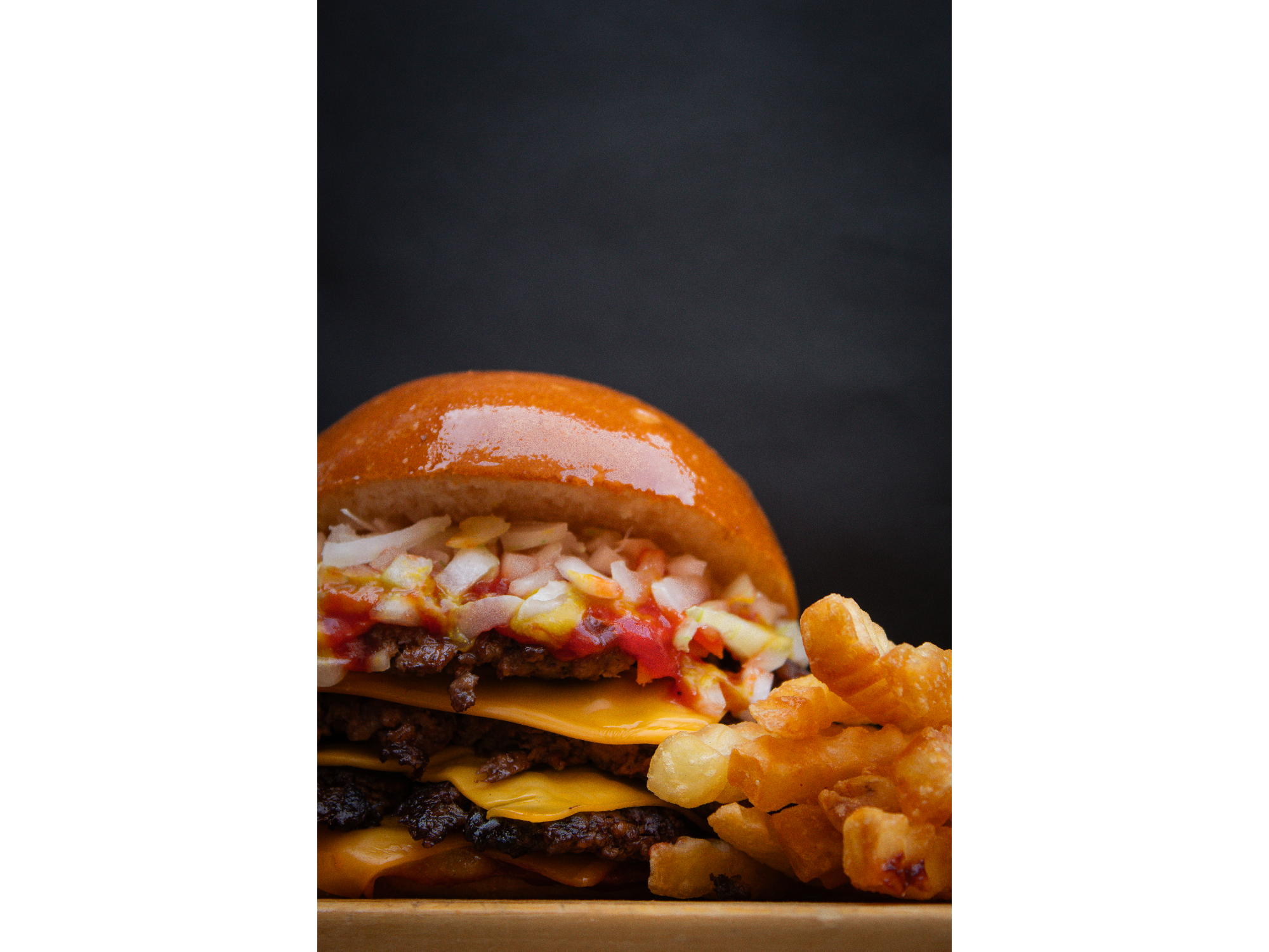 Cuarto triple con papas