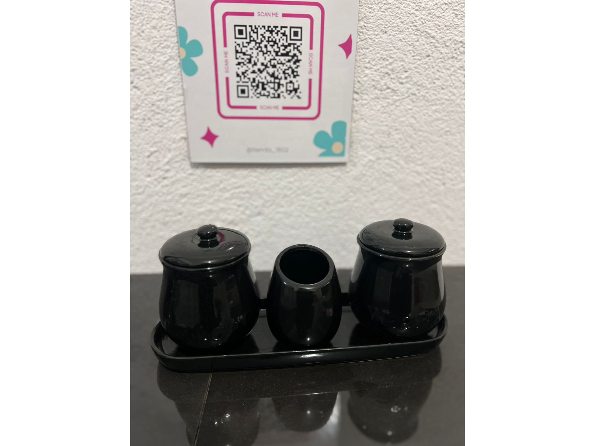 SET BANDEJA YERBERA Y MATE DE CERAMICA