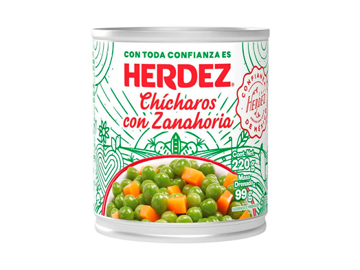 Chicharos con Zanahoria Herdez